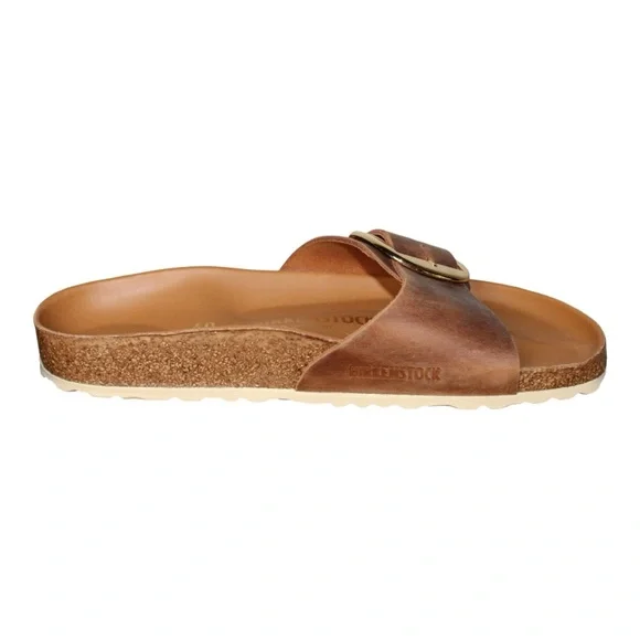 Birkenstock | Madrid Big Buckle Sandals | Cognac | Size 40 | Narrow Fit - Picture 5 of 15